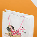 Подарунковий пакет з ручками шнурками 320*150*350 Пакет з любов'ю, фото 2
