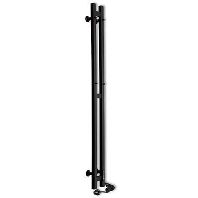 Рушникосушка електрична чорна Flyme EF Duet R, терморегулятор і таймер (праве підключення)