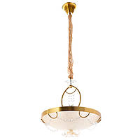Люстра-подвес круглая в бронзовом цвете 45 см (3 лампы) (RL004)