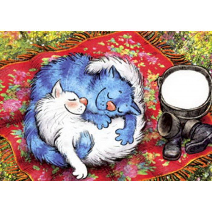 Картини по номерам 40х50 см DIY (без коробки) Котики (RSB8339_O)