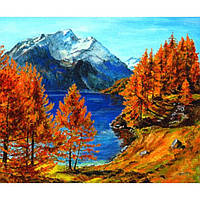 Картина за номерами 40х50 см DIY (без коробки) Високогірна осінь (Y5568_O)