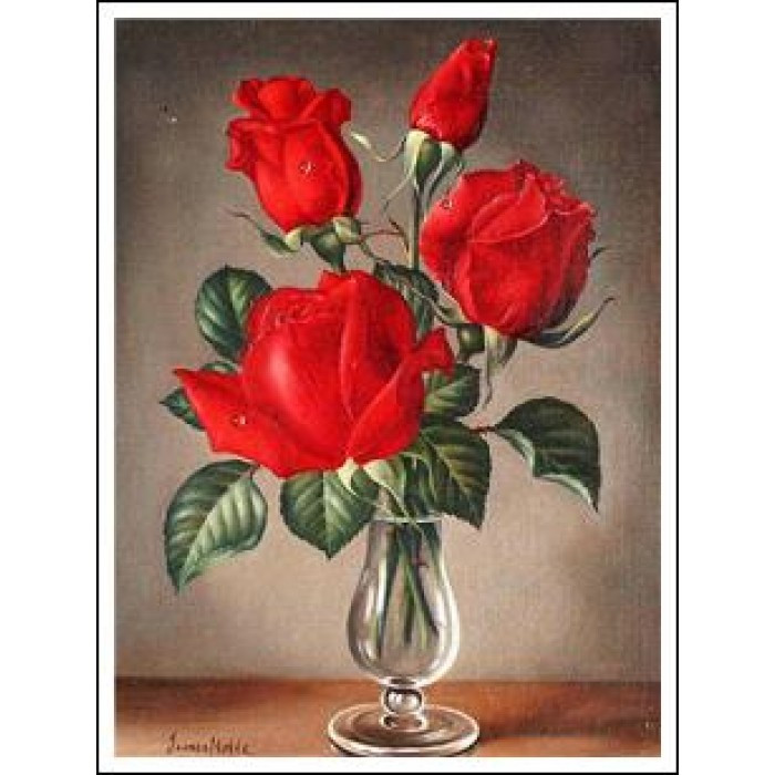 Картина за номерами 30х40 см DIY (без коробки) Троянди (EKTL1165_O)