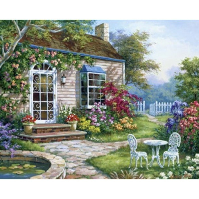 Картина за номерами 30х40 см DIY (без коробки) Заміський будинок (EKTL1271_O)
