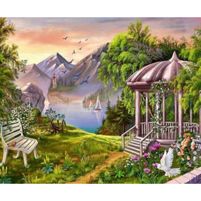 Картина за номерами 30х40 см DIY (без коробки) Пейзаж (EKTL1769_O)