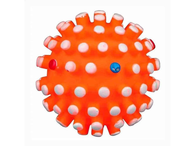 Купить Игрушка Мяч для собак игольчатый с пискавкой d=6,5см (винил ...