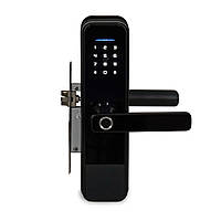 Замок біометричний автономний Trinix TRL-5305BTF Black з Bluetooth, зчитувачем відбитків пальців і карт Mifare