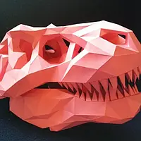 PaperKhan Конструктор из картона динозавр тиранозавр оригами papercraft 3D фигура развивающий набор антистресс