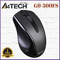 Мышка беспроводная A4Tech G9-500FS (Black) бесшумная V-Track USB 1000 dpi