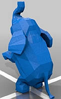 PaperKhan Конструктор из картона слон слониха слонено оригами papercraft 3D фигура развивающий набор антистрес