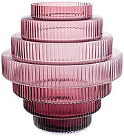 Скляна ваза Ariadne "Modern" Ø 22x23 см, темно-рожевий