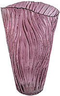 Ваза для квітів скляна Ariadne "Art" Ø 16x25 см, фіолетова