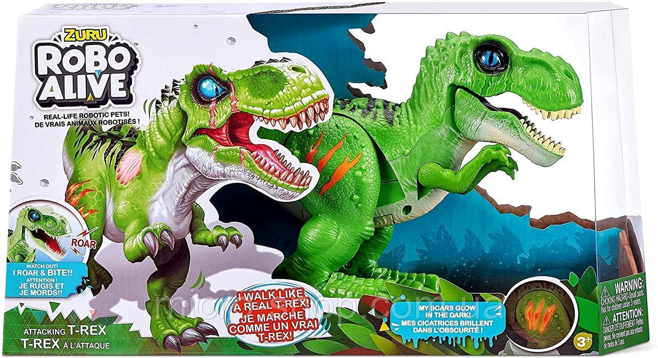 Інтерактивний динозавр Т-Рекс зі звуковими ефектами Robo Alive - Attacking T-Rex