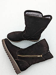 STTOPA зима. Розміри 36-41. Уги чоботи великих розмірів шкіряні. 278-3641 Коричневі