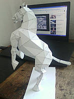 PaperKhan Конструктор из картона конь лошадь жеребец оригами papercraft 3D фигура развивающий набор антистресс