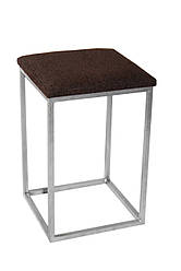 Табурет з м'яким сидінням Лофт Куб Наша Ковка