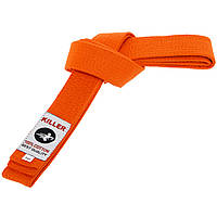 Пояс для кімоно KILLER для карате, дзюдо, айкідо, тхеквондо (довжина-240-280 см) жовтогарячий