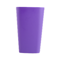 Стакан пластиковий для письмового приладдя (для творчості), квадратний, фіолетовий