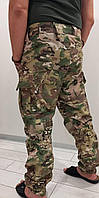Армейские тактические штаны Джоггеры светлый камуфляж мультикам материал рип-стоп