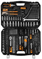 Набір інструментів NEO Tools 10-078 1/2" 1/4" 3/8" 233 предмети в кейсі