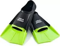 Короткі ласти AQUA SPEED TRAINING FINS чорно-зелені (Розмір 33-34 39-40, 41-42, 43-44, 45-46)