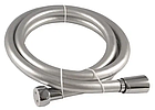 G47 Шланг для душу GAPPO сріблястий із підшипниками 1,5м (обертальна гайка 360), фото 2
