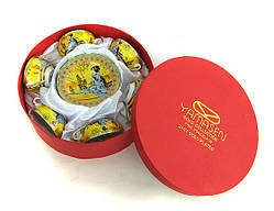 Сервіз із фарфору кавовий Жовтий на 6 персон