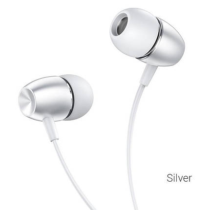 Навушники Borofone BM57 Platinum (1.2m) сріблястий, фото 1