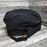 Кепка німка "мілітарі", чорна з тризубом, літня, фото 4