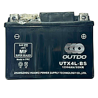 Акумулятор мото Outdo UTX4L-BS 12V4Ah/10HR кислотний