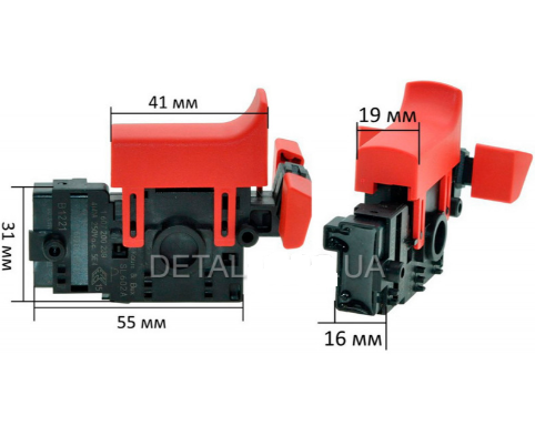 Кнопка лобзика Bosch PST 7000 E оригінал 1607200239, фото 1