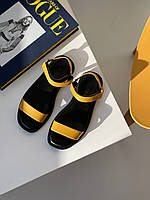 Жовті жіночі босоніжки