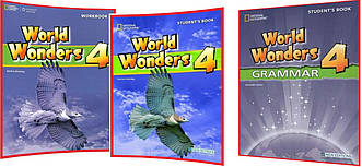 World Wonders 4. Student's+Workbook+Grammar. Комплект книг з англійської мови. Підручник+Зошит+Граматика