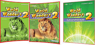 World Wonders 2. Student's+Workbook+Grammar. Комплект книг з англійської мови. Підручник+Зошит+Граматика
