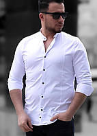 Стильна ошатна біла сорочка з довгим рукавом Туреччина, великий асортимент