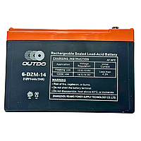 Аккумулятор Outdo 6-DZM-14 12V14Ah/2HR на самокаты и электровелосипеды