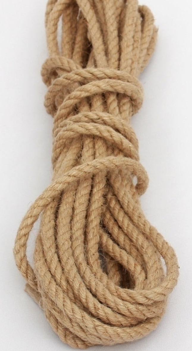 Верёвка (канат) джутовая д.8мм - фото 2 - id-p493237500