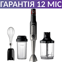 Блендер погружной/ручной Philips Viva Collection, 800 Вт, венчик, измельчитель, стакан, филипс