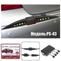 Парктронік TIGER PS-43/LED/4 датчика D=18 mm/конектор/black/black