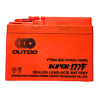 Акумулятор мото Outdo YTR4A-BS 12V4Ah/10HR кислотний "таблетка" широка