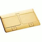 54017 Legrand Висувний розетковий блок у стіл або підлогу 6-модульний, колір латунь