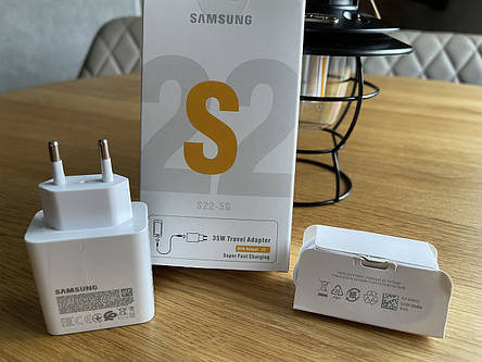 Зарядний Пристрій для Samsung S22 + Кабель Type C, EP-TA220 35Вт Super Fast, фото 1