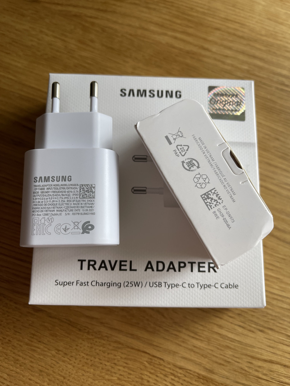 Зарядний Пристрій для Samsung S20 Fast Charger 25W Блок + Кабель Type C