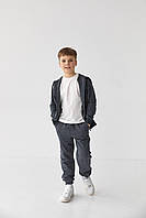 Детский спортивный костюм для мальчика графит р.122 408494