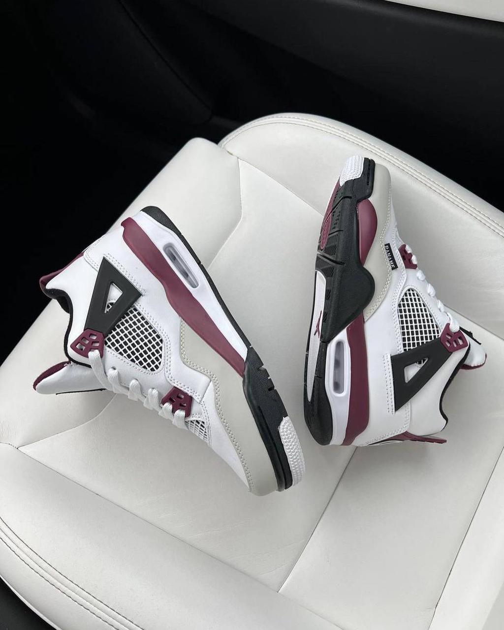 КРОССОВКИ НАЙК* ДЖОРДАН РЕТРО 4 белые/бордо р.39,40 (ID#1815628932 ...