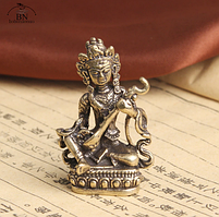 Антична ретро мідна бронзова латунна статуетка настільна фігурка Будди Бодхісаттви