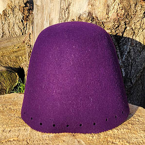 Шапка для бані та сауни ХУСТ (фіолетова)