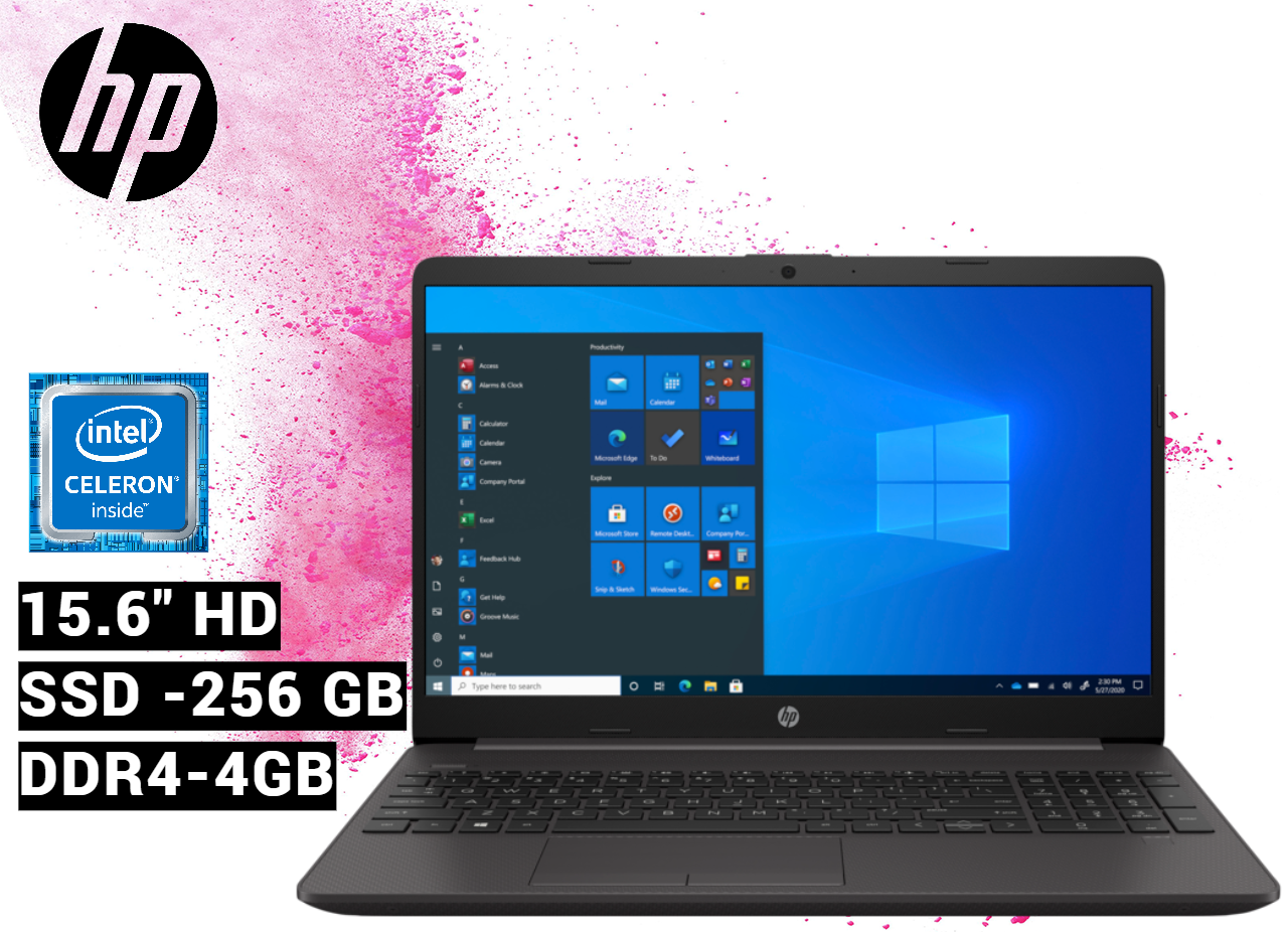 Ноутбук HP 250 G8 15.6" HD LED (Celeron N4020, 4GB RAM, 256 ГБ SSD, Windows 10) — Суперціна!