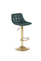 Барный стул H120 темно-зеленый, золотой (Польша HALMAR)