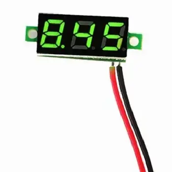 Цифровий вольтметр постійного струму 4,5-30В DC Зелений автономний VOL001