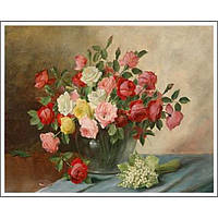 Картина за номерами 30х40 см DIY (без коробки) Троянди (EKTL1269_O)